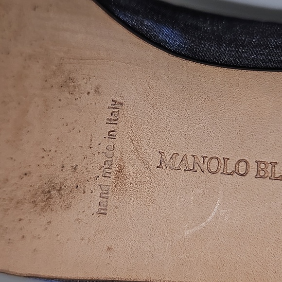 Manolo Blahnik satin blue flats European size 39/US size 8 - Picture 10 of 11